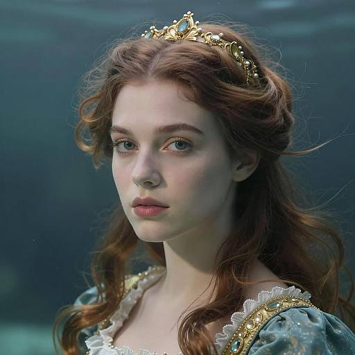Enchanting Underwater Renaissance Portrait