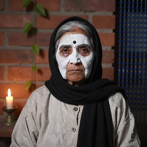 Ethereal Portrait of a Wise Elder