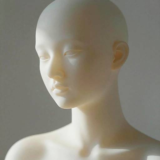 Porcelain Skin Model in Soft Light