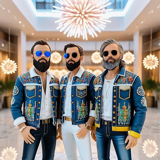 Funko Pop Trio in Boho Hotel