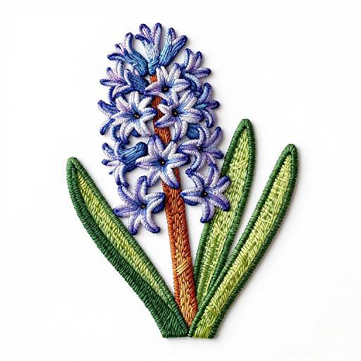 Minimalist Hyacinth Flower Illustration