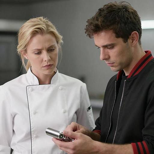 Industrial Chefs: Focused Duo Portrait