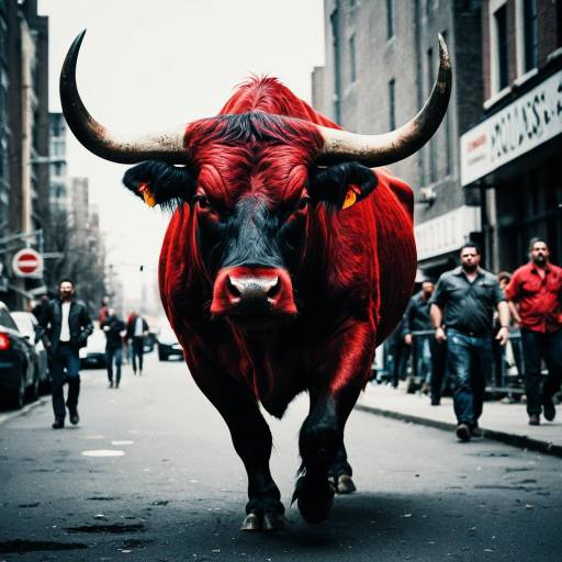 Fierce Crimson Bull in Chaos Fierce Crimson Bull in Chaos