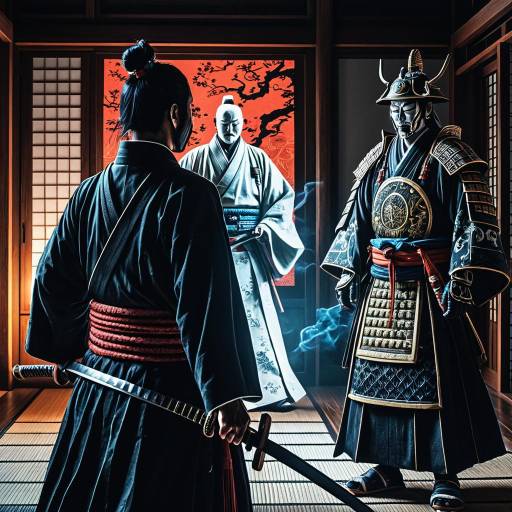 Samurai Faceoff with Ghostly Apparition
