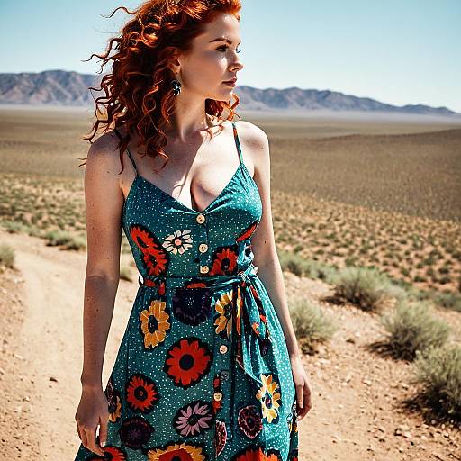 Vibrant Bohemian Sundress Photography