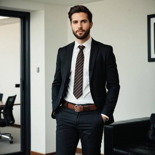Stylish Male Business Portrait in Suit