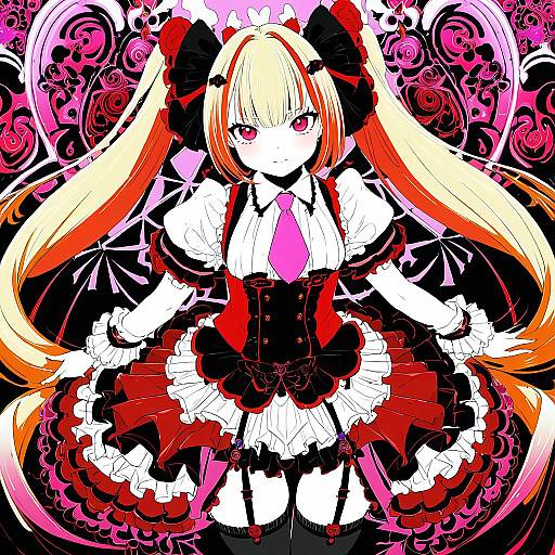 Illustration of Asmodeus (umineko), umineko no naku koro ni in the style of Geshumaro