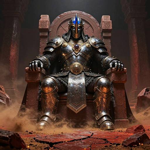 Armored Rhinoceros Chieftain Throne