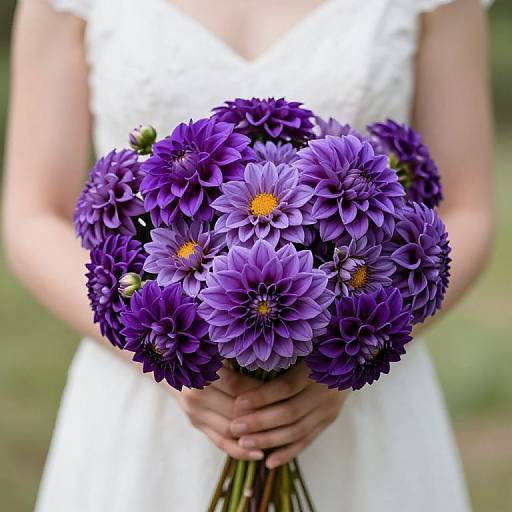 Romantic Purple Dahlia Wedding Ideas