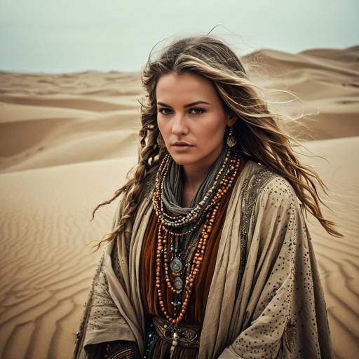 Desert Minstrel in Sand Dunes