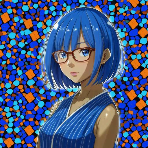 Illustration of 2k-tan, os-tan in the style of Hiroyuki