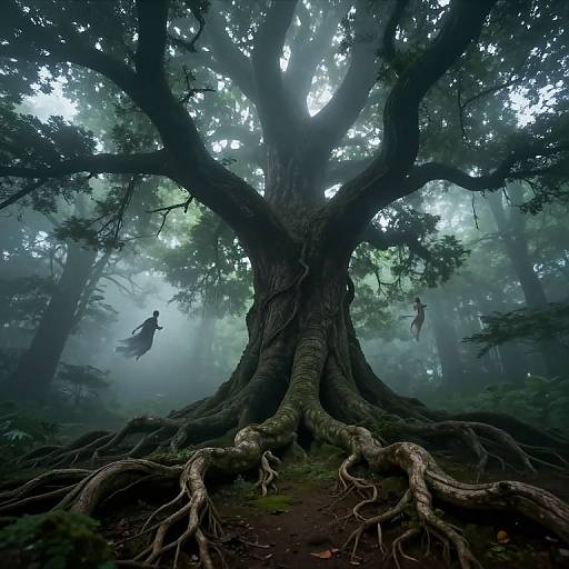 Mystical Enchanted Forest Perspective