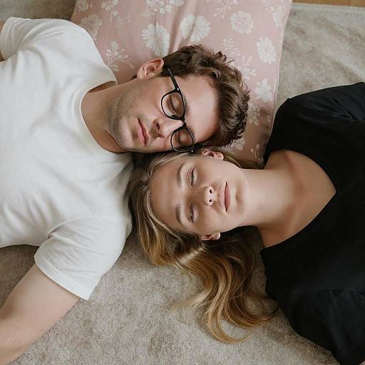 Intimate Moment on the Carpet