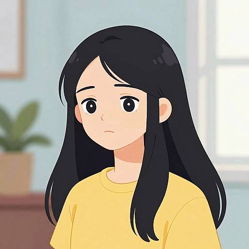 Minimalist Portrait of Young Woman