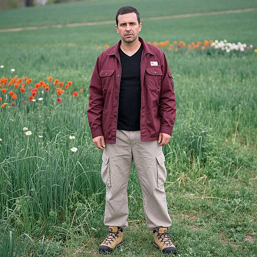 Man in Casual Outdoor Attire