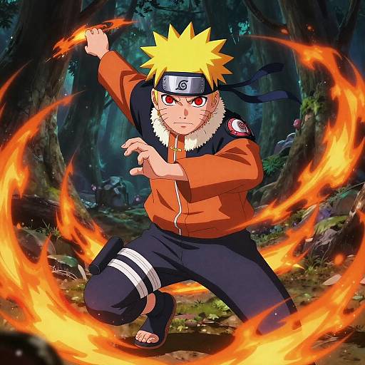 Naruto with Intense Sharingan Eyes