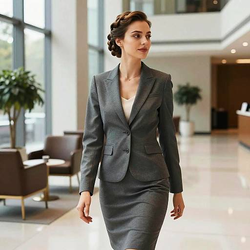 Elegant French Twist Businesswoman Portrait