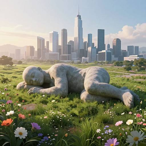 Surreal Cityscape on Giant's Back