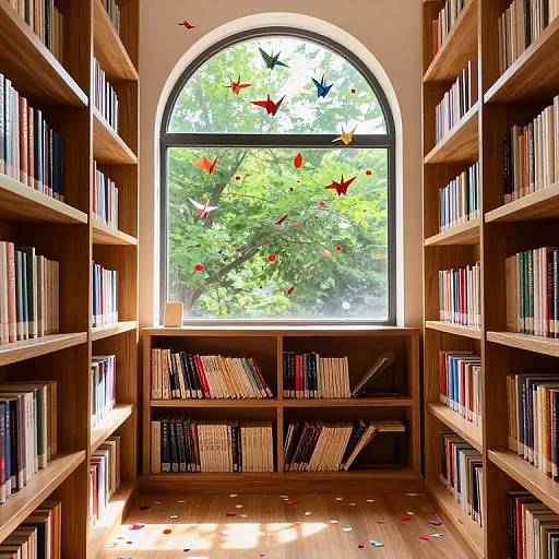 Cozy Library with Whimsical Ambiance