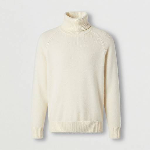 Shackleton Lambswool Cream Roll Neck