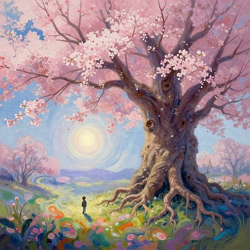 Surreal Impressionist Ancient Tree