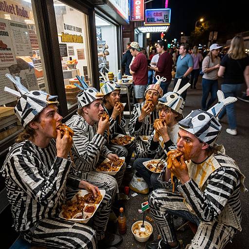 Cinematic Night Street Documentary Scene