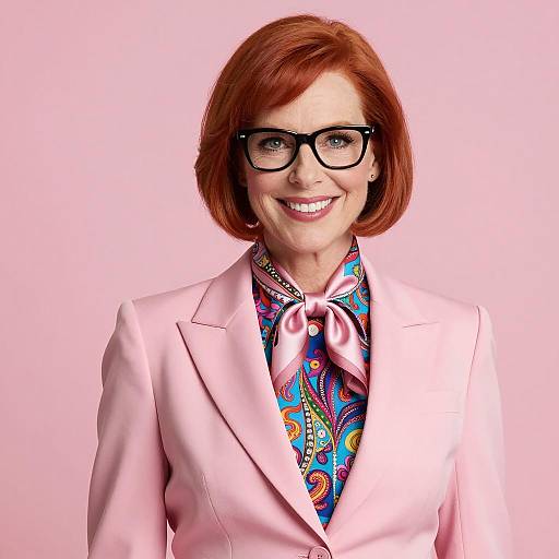 Retro Austin Powers Female Costume Portrait