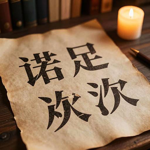 Vintage Parchment with Modern Sans Text