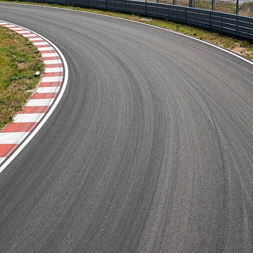 Futuristic Empty Race Track Aerial