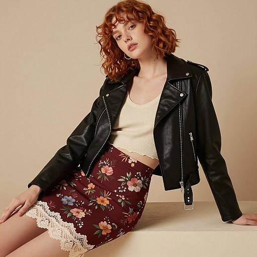 Chic Anime Fashion Portrait in Studio