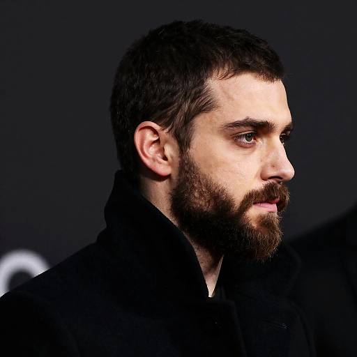 Intense Portrait of a Bearded Man