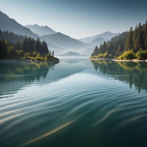 Serene Lake Drift with Gentle Whispers Serene Lake Drift with Gentle Whispers