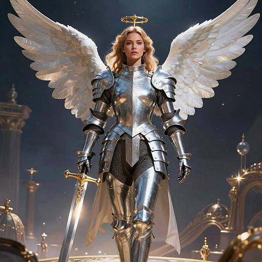 Angelic Knight in Celestial Battlefield