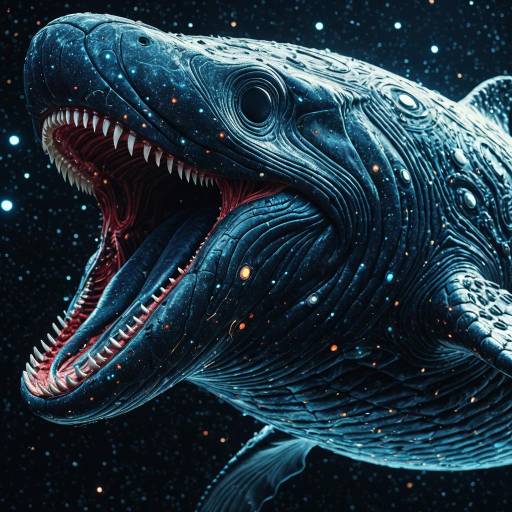 Cosmic Whale Surreal 3D Render