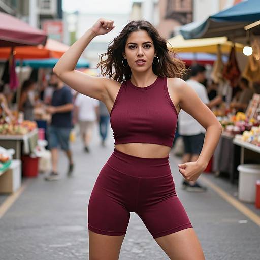 Energetic Street Dance in Urban Market