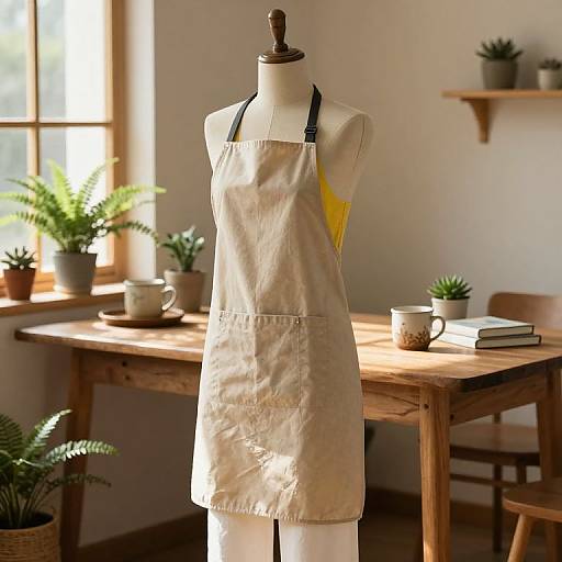 Cozy Vintage Mannequin in Sunlit Room