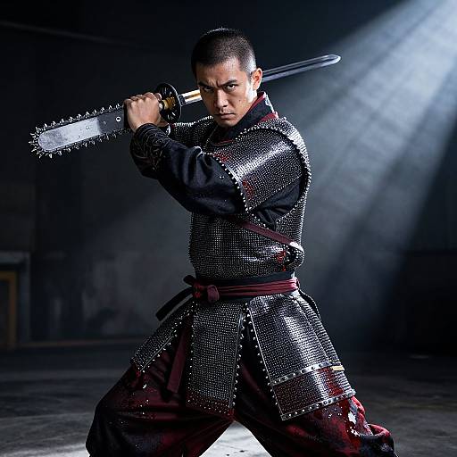 Realistic Katana Devil Cosplay Photo