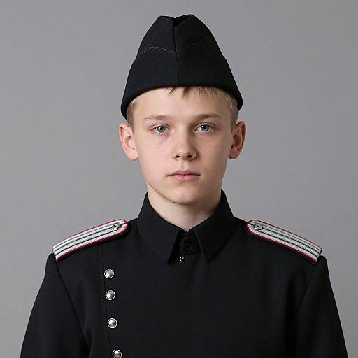 Realistic Russian Military Uniform Portrait