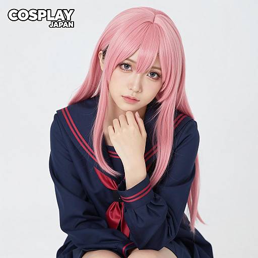 Asian Cosplay of Sailor Style Elegance
