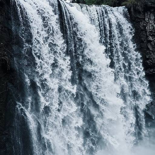 Horizontal Waterfall of Suspended Time