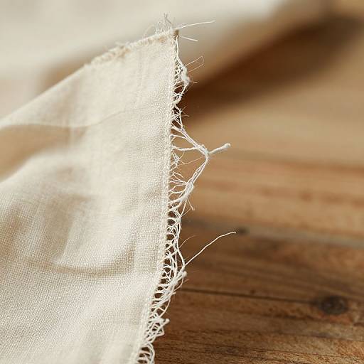 Fraying Fabric Strands in Slow Motion