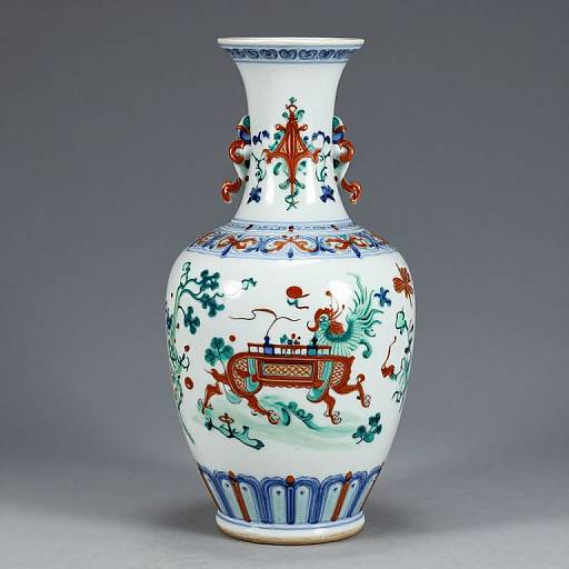 Elegant Qing Dynasty DouCai Vase