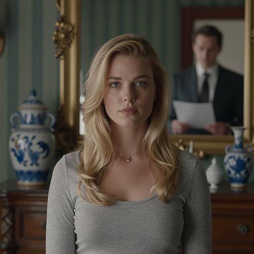 Elegant Duo in Vintage Setting