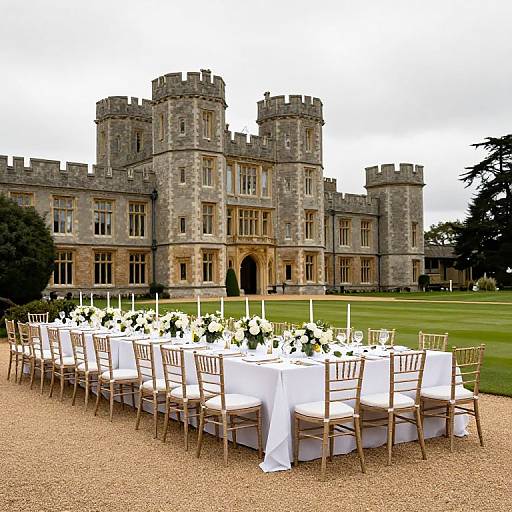 Eastnor Castle Wedding Long Table