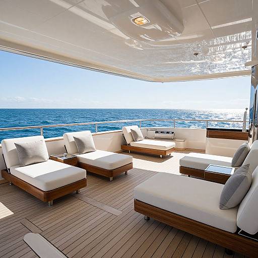 Luxury Yacht Deck with Ocean Views