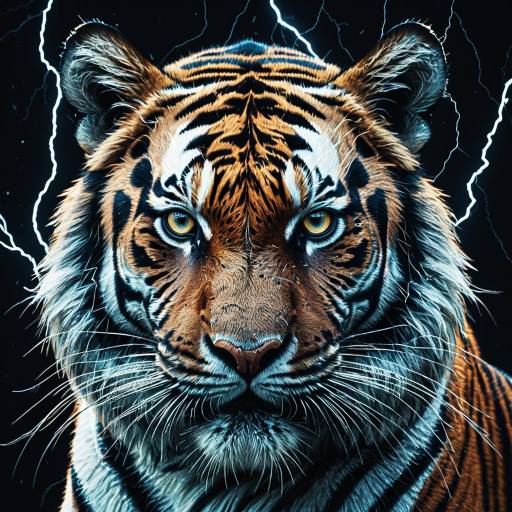 Electric Tiger Portrait