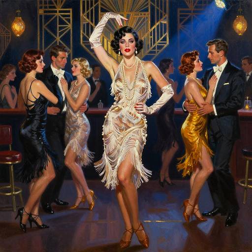 1920s Charleston Dancer in Speakeasy