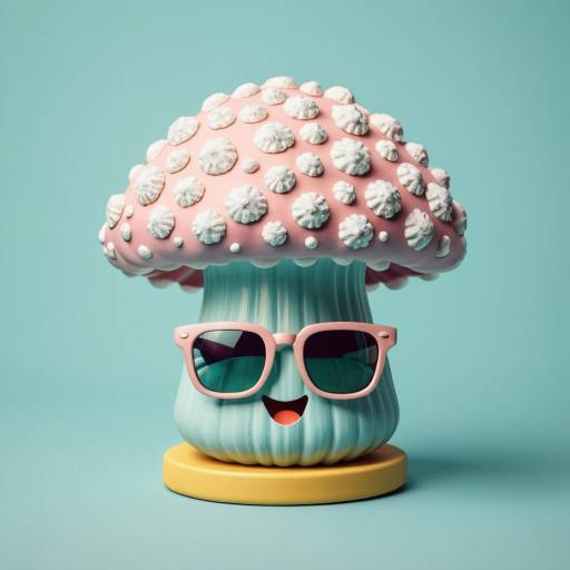 Whimsical Nuclear Cloud Emoji Icon