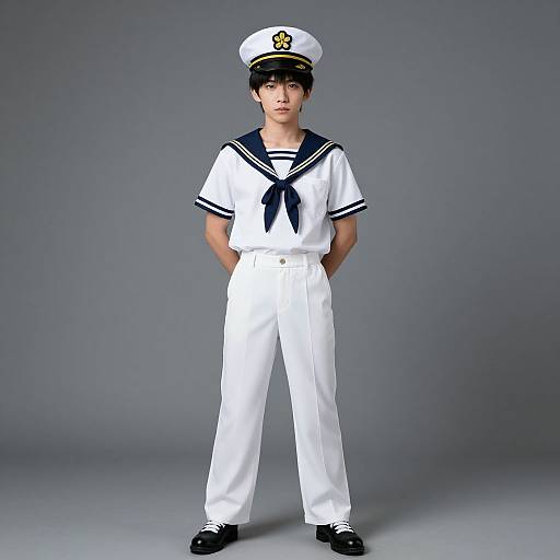 Realistic Asian Sailor at Carnival