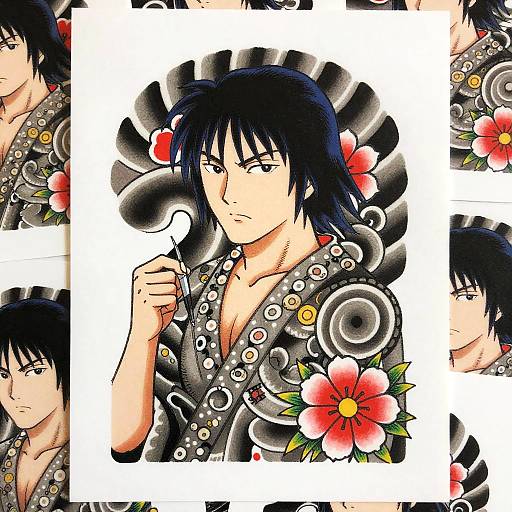 Japanese Style Tattoo Sticker Pack